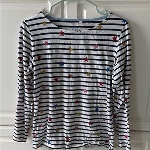 Boden woman Striped Shirt with Star Accents